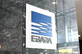 Ebara signboard and logo